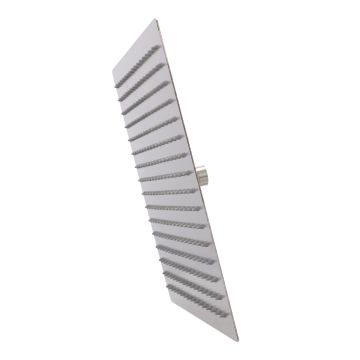 Regadera metálica cuadrada 12" satín semi mate 16106 Maxflu