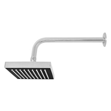 Regadera cuadrada 6" de ABS cromo 16126 Maxflu