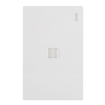 Placa con conector para teléfono blanca Línea Cantabria Flat 18019 Adir