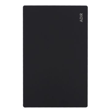 Placa ciega negro mate Línea Cantabria Flat 18022 Adir