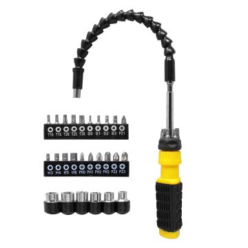Kit de destornillador con extensión flexible 40 piezas 3222 Tulplus