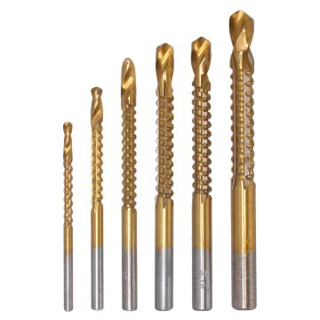Set de 6 brocas helicoidales 3611 Tulplus