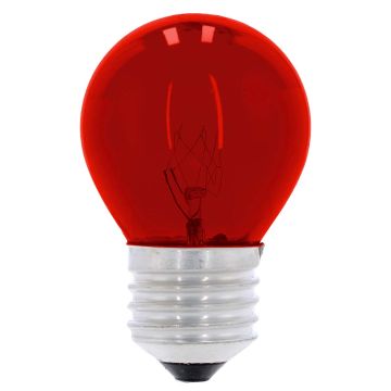 Lámpara incandescente decorativa G-45 7 W Rojo 6050 Adir