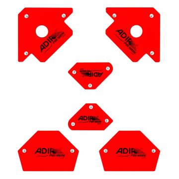 Set de escuadras imantadas para soldar 6 piezas 6729 Adir