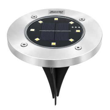 Set de 4 Luminarios RGB de jardín con panel solar integrado 8612 Mavrik