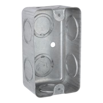 Caja tipo chalupa 2" x 4" rectangular reforzada 8652 Adir