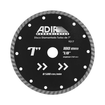 Disco diamantado turbo de 7" 9317 Adir