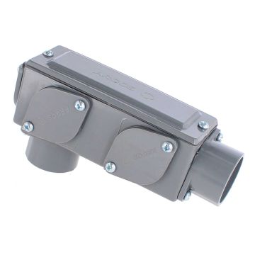 Condulet multiforma no metálico sin cuerda 1 gris CDTL025G ARGOS
