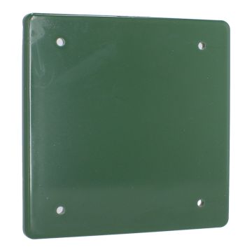 Tapa no metálica pesada cuadrada ciega verde TPRC019V ARGOS