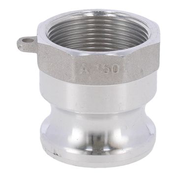 Adaptador camlock tipo A macho con rosca BSP 1-1/2" CMA-A1.5 Parazzini