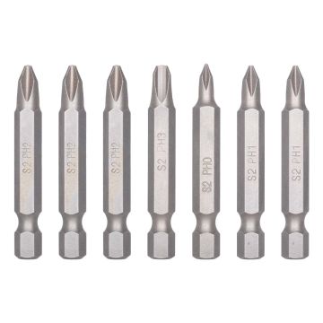 Juego de 7 puntas Phillips combinadas largo 50 mm 7PDPHCOMB50 Bellota