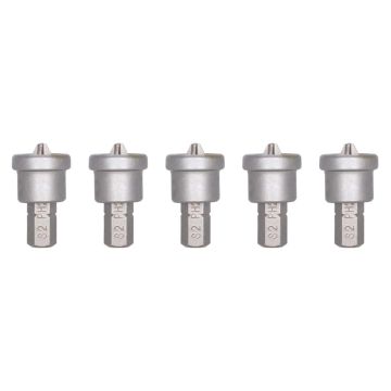 Juego de 5 puntas de cruz PH2 largo 25 mm para muro de yeso 7PDPH2YESO Bellota