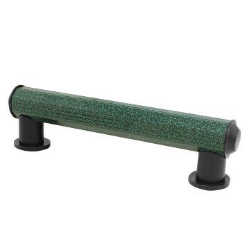 Jaladera mixta de aluminio tubular color Verde