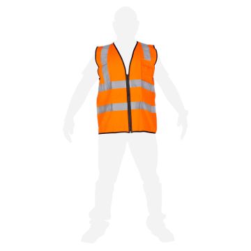 Chaleco de seguridad de alta visibilidad naranja XL SR1060-NJ MR Seguridad