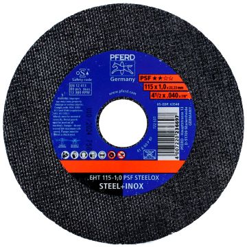 Disco para corte de acero inoxidable 4-1/2" PSF STEELOX PFERD