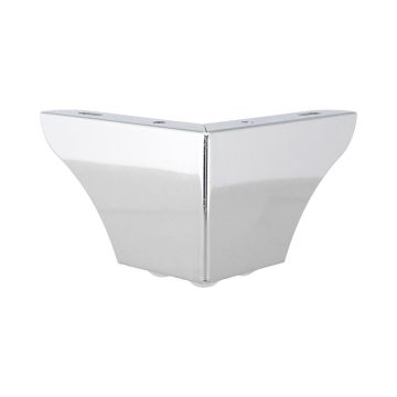 Pata para para sofá 75 mm cromo triangular Bolder