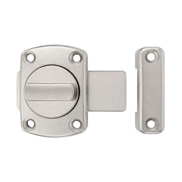Cerrojo para puerta Zamak 55 x 56 mm níquel MC-61001 PORTER