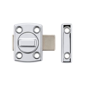 Cerrojo para puerta Zamak 42 x 43 mm cromo MC-61002 PORTER