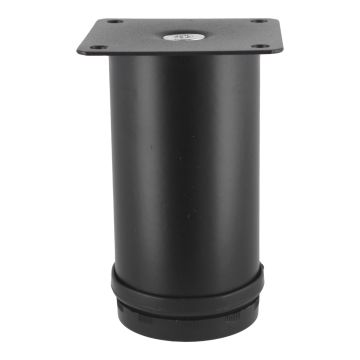 Pata regulable para sofá y muebles negra 100 mm PS-2735 Bolder