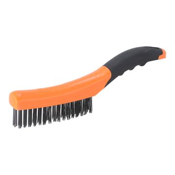 Cepillo de alambre con mango de goma SW-32030601 Fumetax