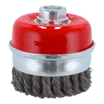 Carda de copa alambre trenzado 4" SW-32030203 Fumetax
