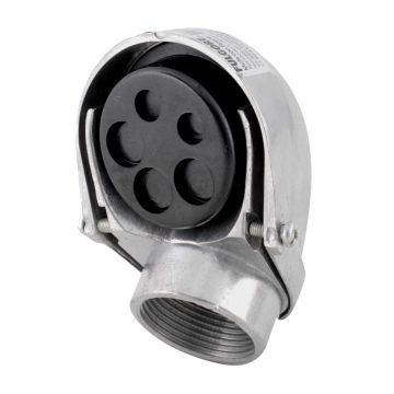 Mufa reforzada con abrazadera para tubo de 1-1/4" FU0348 Fulgore