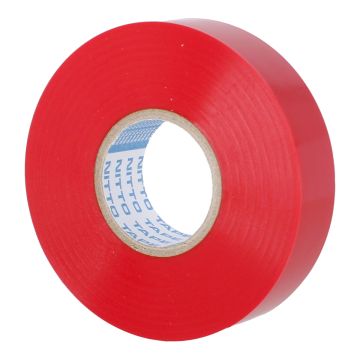 Cinta de aislar Roja Profesional 19 mm x 18 metros No. 21 Nitto