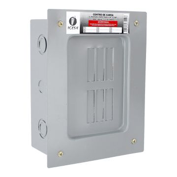 Centro de carga de 6 unidades 100 Amp empotrable CC06E IGESA