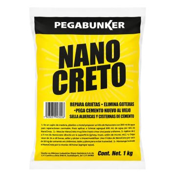 Nano Creto Pegabunker impermeabilizante y sellador de grietas 1 kg KTTA Products