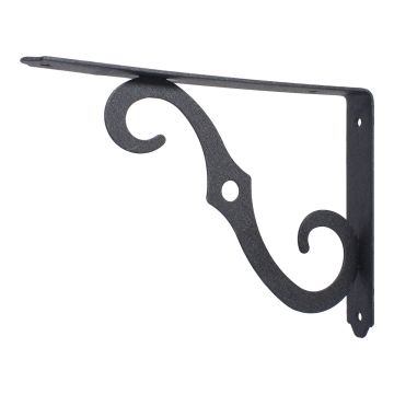 Ménsula Ornamental negra 8" x 5-1/2" 1019 Handy Home