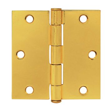 Bisagra residencial sin baleros 3 X 3" latón brillante 1431 Veker