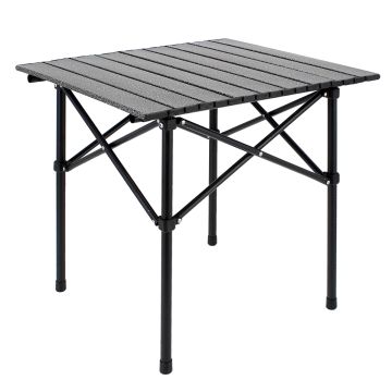 Mesa de Camping Plegable cuadrada HW123-BK negra