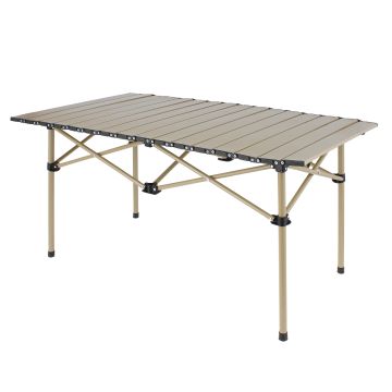 Mesa de Camping Plegable Rectangular HW123-YE Beige