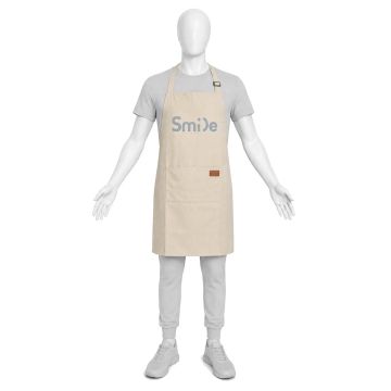 Delantal impermeable beige Smile