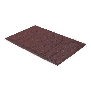Mantel individual lavable de arboles rojo MH-6