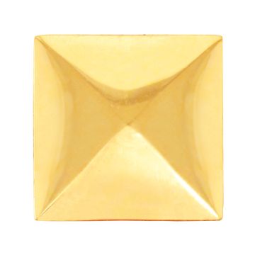 Chapetón cuadrado grande decorativo latón brillante