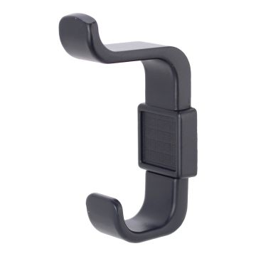 Perchero negro mate doble gancho 792-1490 Herrasa