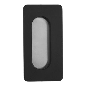 Jaladera de embutir 64 mm negro mate Rish
