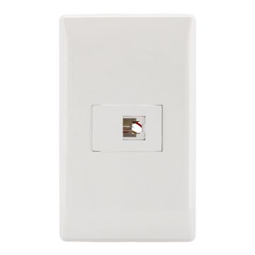 Placa con toma para teléfono línea Italia 4276 Sanelec