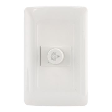 Placa con atenuador de luz línea Universal 4571 Sanelec