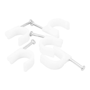 Grapas curvas para cable redondo 8 mm 100 piezas 4615 Sanelec