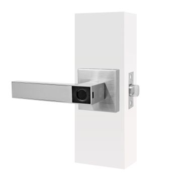 Cerradura de manija biométrica níquel satinado MX89803 Castelli Yale