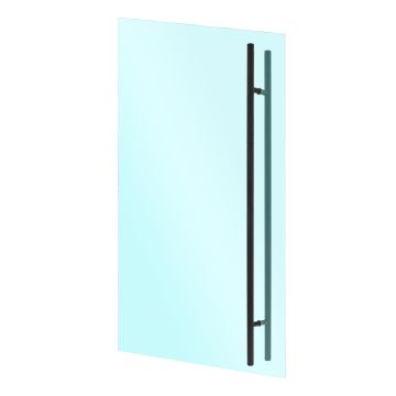 Jaladera tipo "H" 150 cm negra para puertas de cristal SH150N Axcent