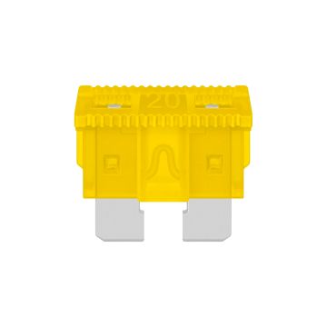 Fusible automotriz de 32 Vcc 20 A, amarillo FA 20 Steren
