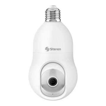Cámara de seguridad Wi-Fi* 3 Mpx robotizada con seguidor de movimiento para socket CCTV-238 Steren