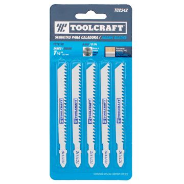 Seguetas para caladora TCT111C 5 piezas TC2342 Toolcraft