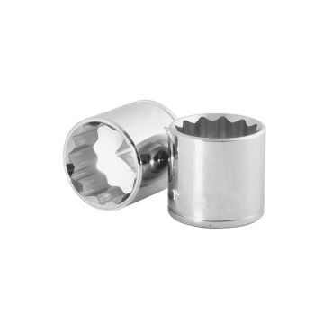 Dado largo milimétrico 17 mm de 12 puntas mando 1/2" TC3773 Toolcraft
