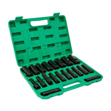 Juego de dados de impacto milimétricos 20 piezas DEWINNER