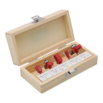 Juego de brocas de carburo para router 5 piezas 157 Adir
