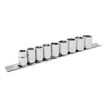Juego de dados milimétricos mando 3/8" con 9 piezas WF2009 Wolfox